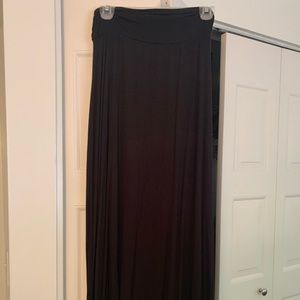 Black maxi skirt